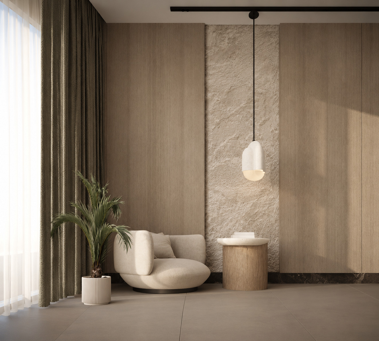 Styled Adelaide living room prepared for sale.